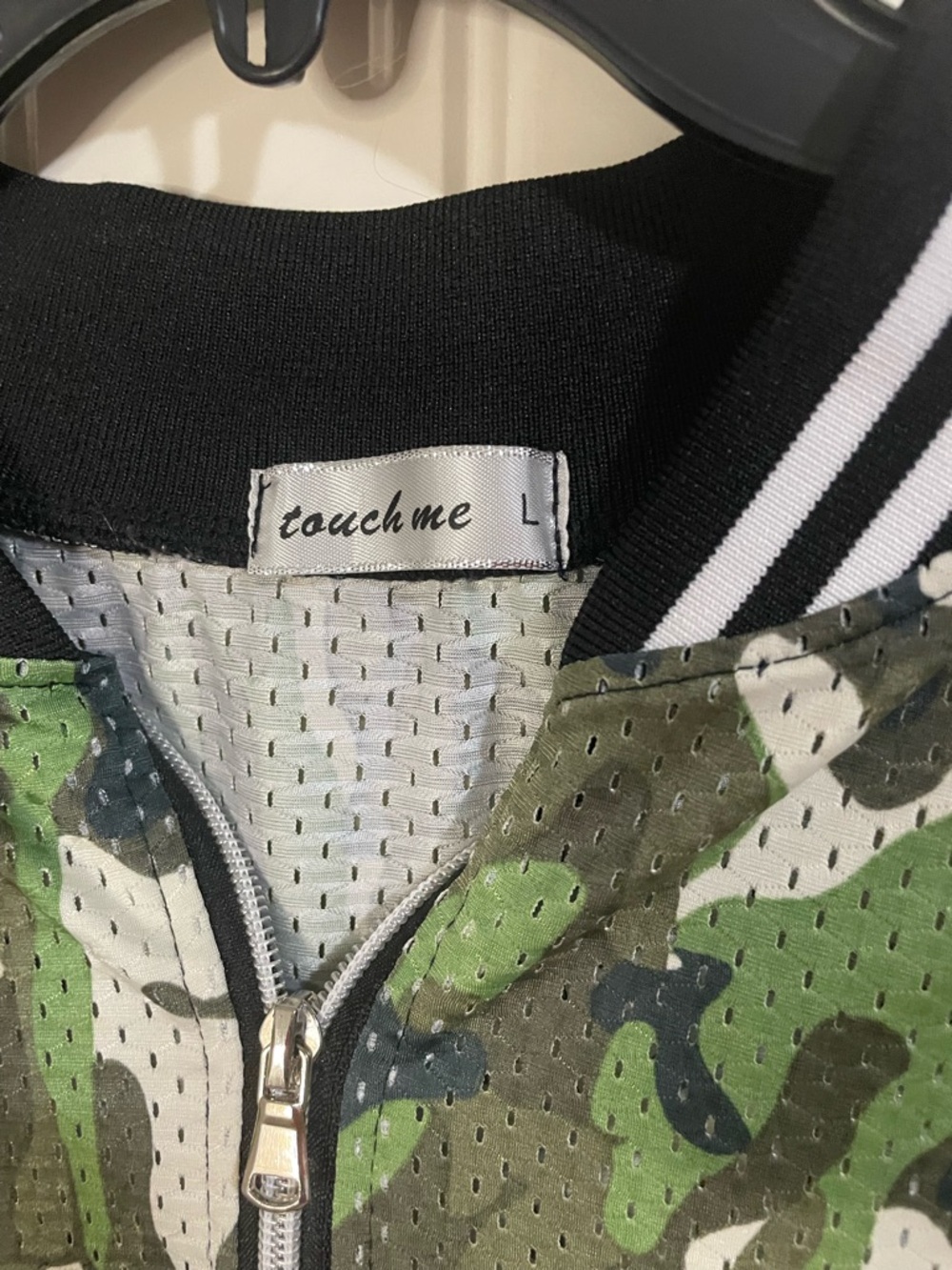 Camouflage Print Bomber Jacket - Green - Picture 2 of 4